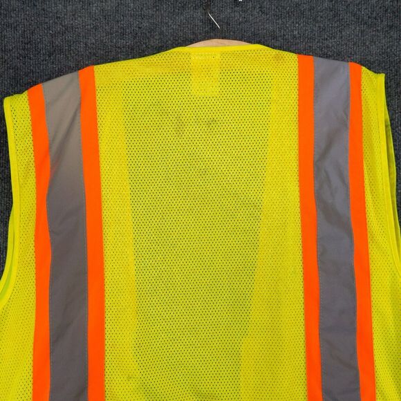 Radians Class 2 Level 2 Reflective Vest Mens Size 2X Green SV6G - Picture 10 of 13